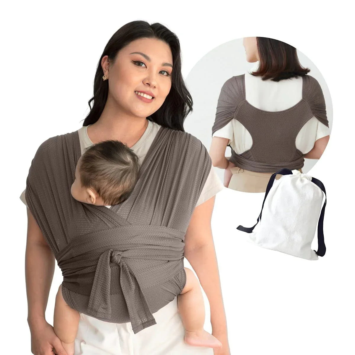 SnugX Baby Sling - Portabebés Cómodo