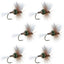 H & L Variant Classic Dry Fly - Set of 6 Size 18 Hooks - Korvel