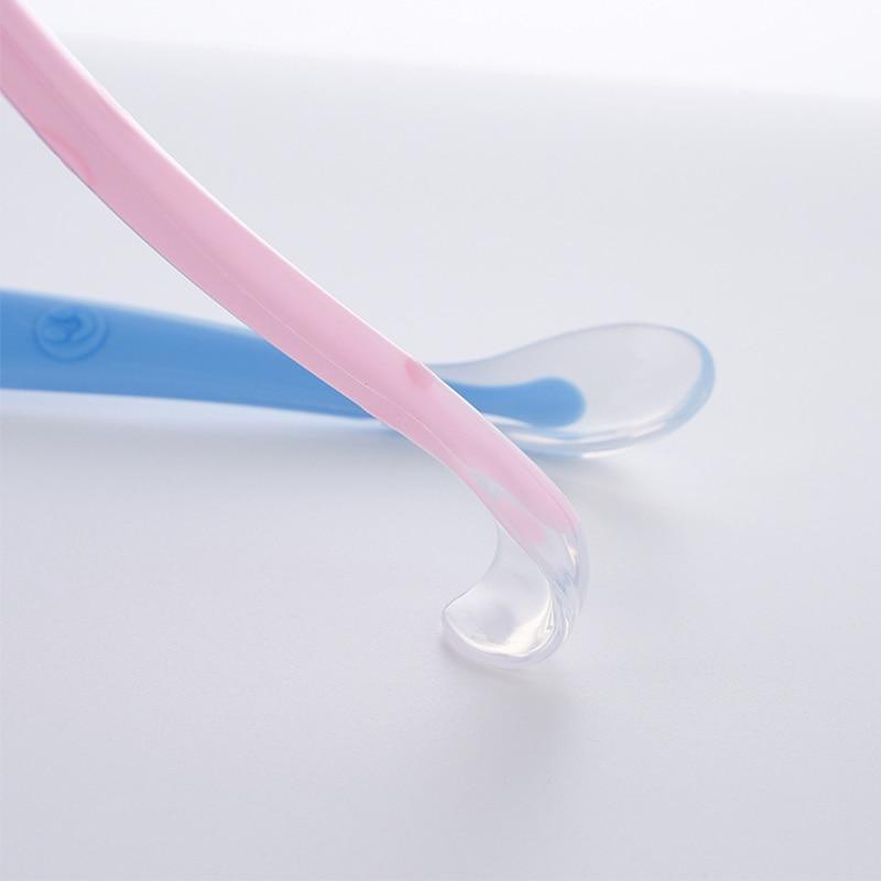 Silicone Baby Soft Soup Spoon - Colorful Feeding Essential