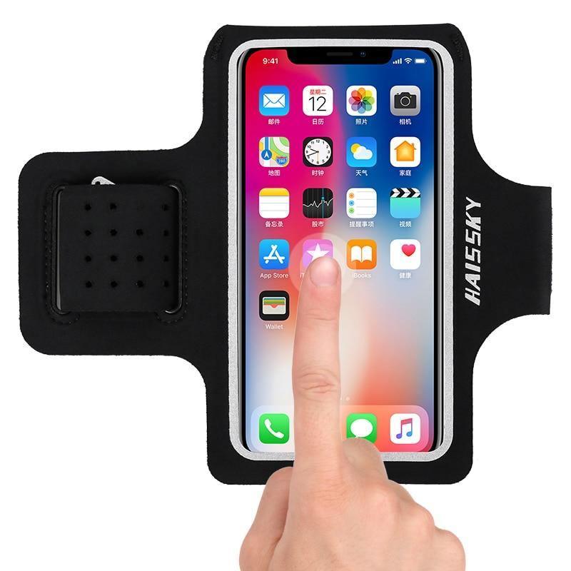 Running Gray Armband Sport Phone Case for Active Lifestyles