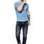 Camiseta Clásica de Algodón para Hombre con Cuello Redondo Sólido