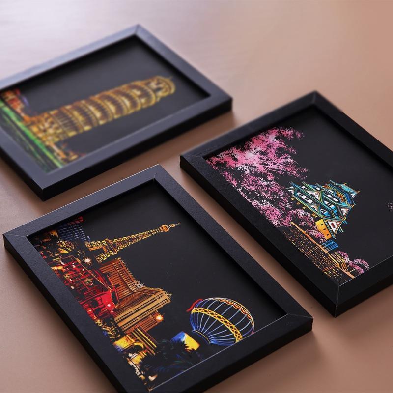 4-Piece Magic Colorful A5 Drawing Board Set for Kids