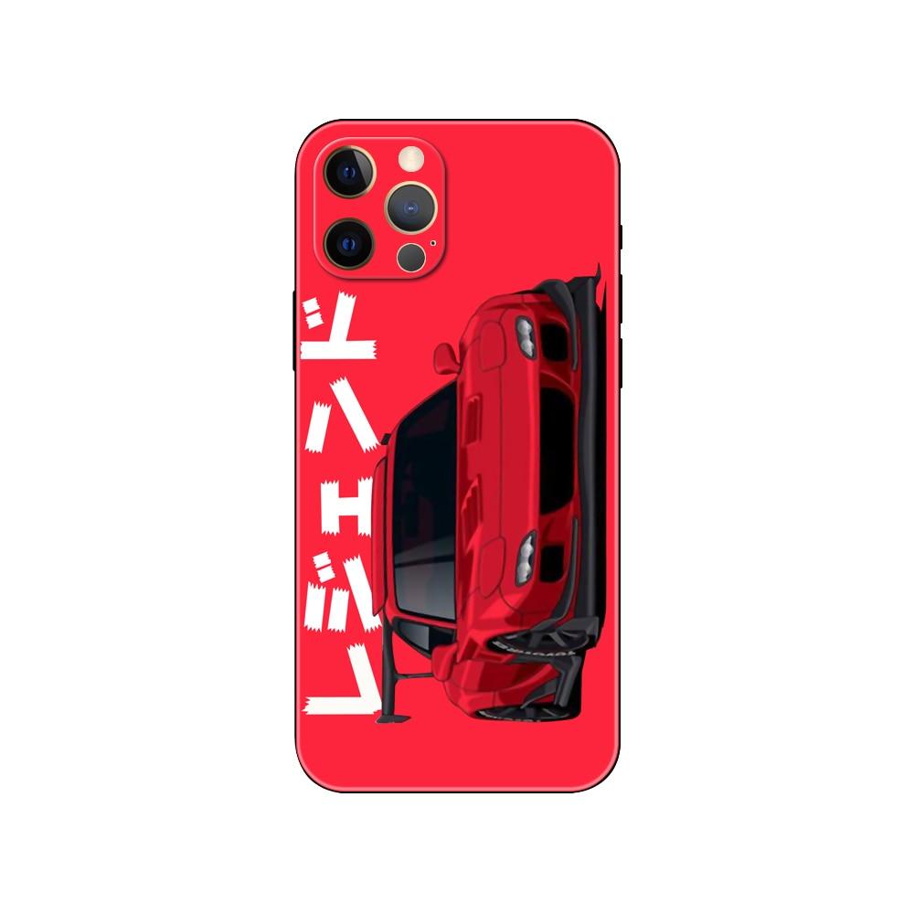 Coque de téléphone noire premium pour modèles d'iPhone