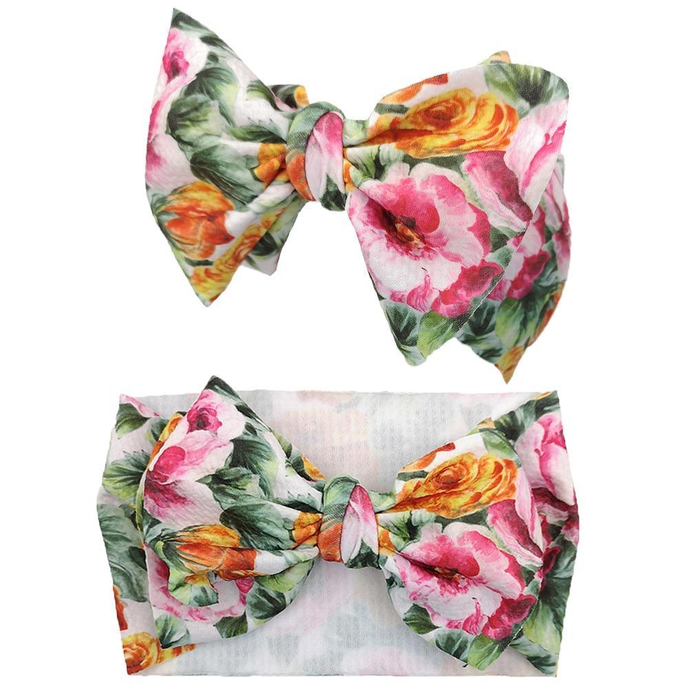 Conjunto de 3 Diademas de Lujo Hechas a Mano para Niñas con Lazos Grandes