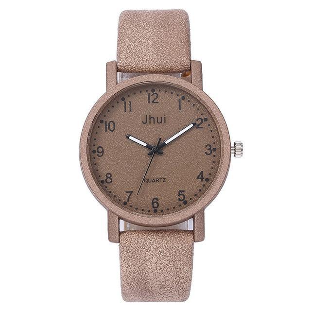 Montre en cuir élégante pour femmes