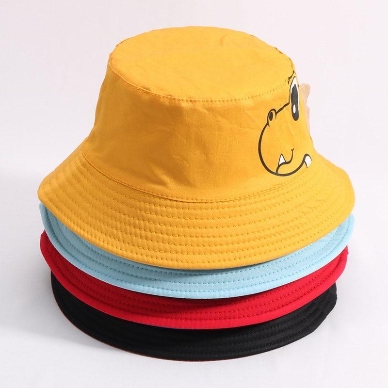 Charming Cotton Bucket Hat for Babies - Cartoon Bear Design