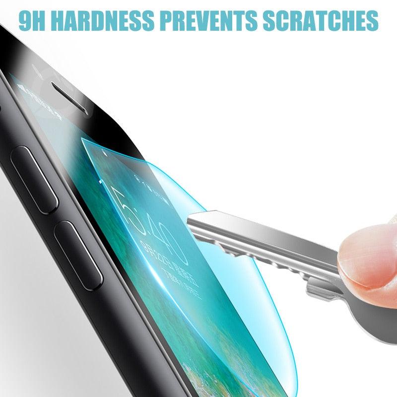 Verre protecteur intégral 11D pour modèles d'iPhone