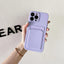 Soft Silicone Wallet Case for iPhone 14/13 Pro Max