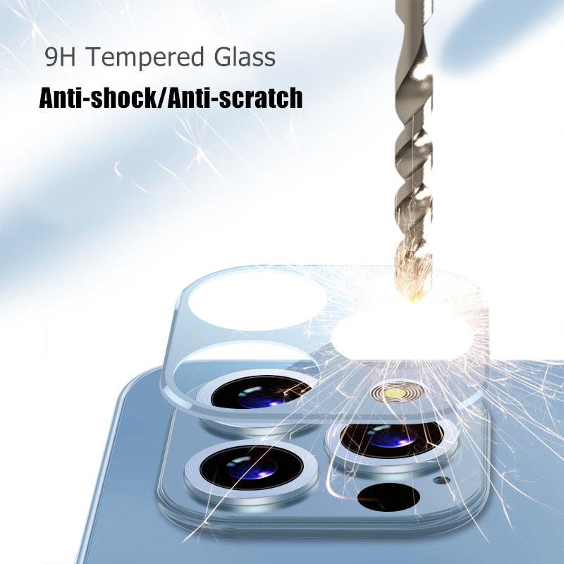 Protecteur d'objectif en verre trempé premium pour iPhone 13/12/11