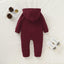 Premium Newborn Hooded Romper with Pockets
