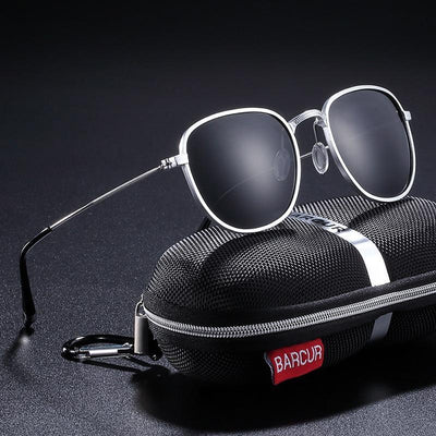 Aluminum Hexagon Polarized Sunglasses with UV400 Protection