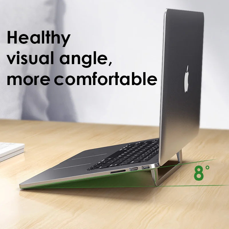 Notebook heat dissipation invisible bracket metal folding bracket base multifunctional portable storage bracket laptop stand - Korvel