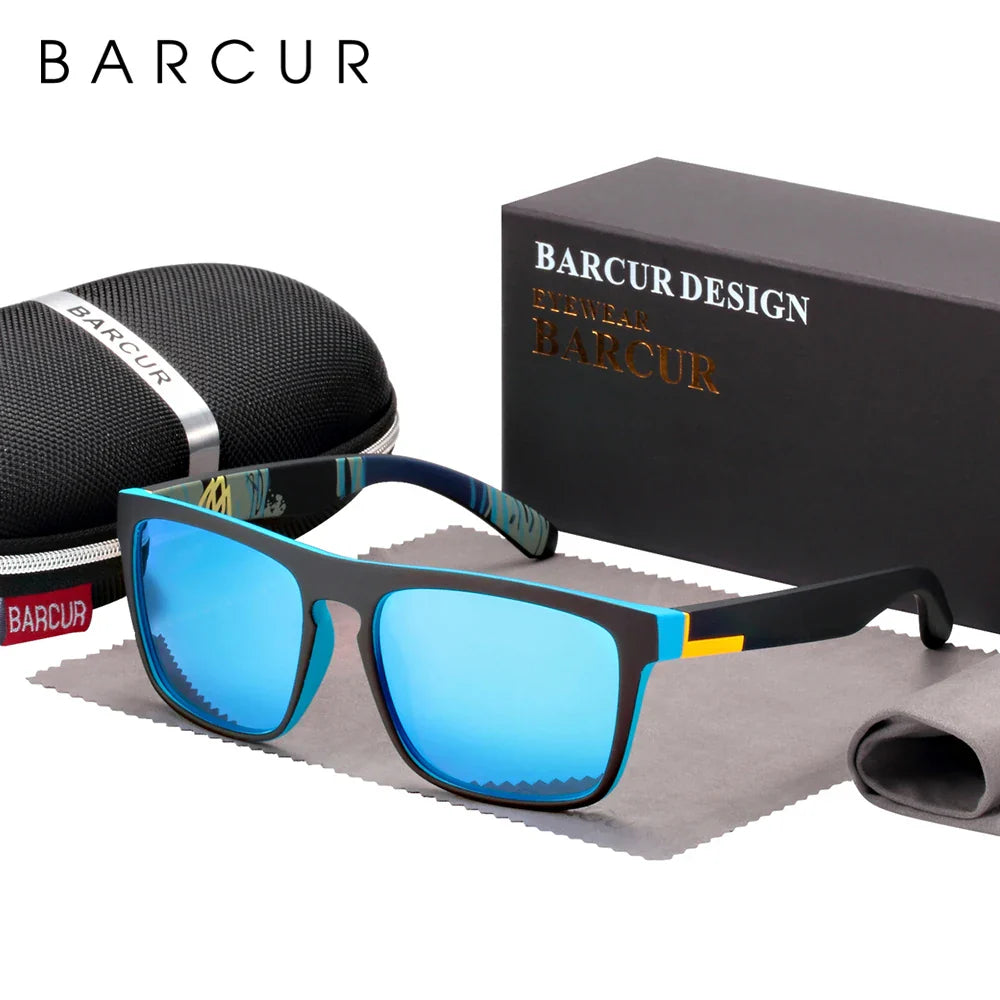 BARCUR Men's Polarized Driving Sunglasses with UV400 Protection