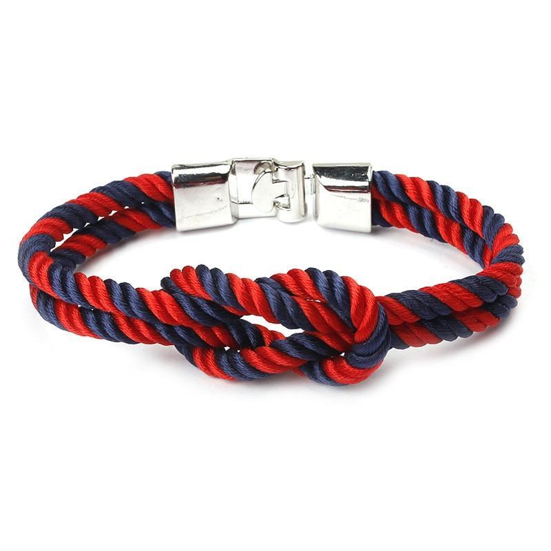 Bracelet en Nylon Tressé Multicouche Moderne et Élégant