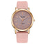 Montre à quartz de luxe pour femmes avec bracelet en cuir