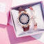 Elegant Starry Sky Women's Quartz Watch Set