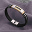 Stylish Stainless Steel and Silicone Bracelet for Men