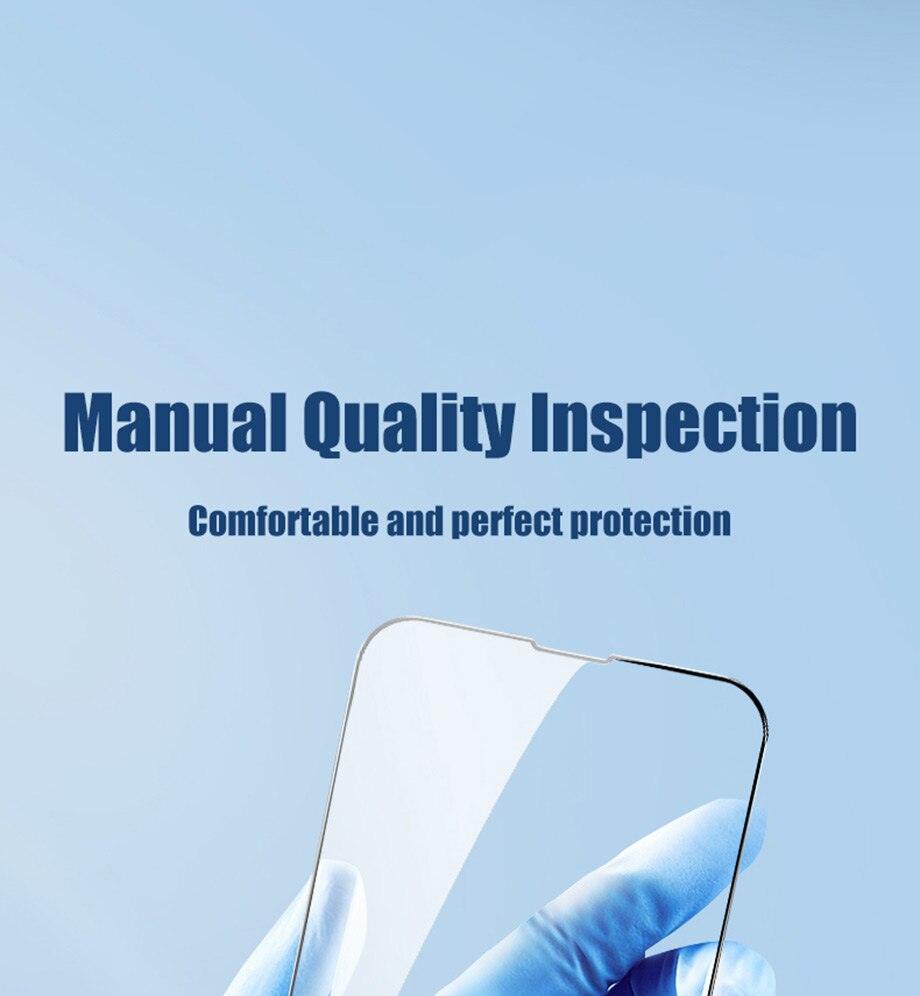 Protector de Pantalla de Vidrio Templado de Cubierta Completa de 4 Paquetes para iPhone