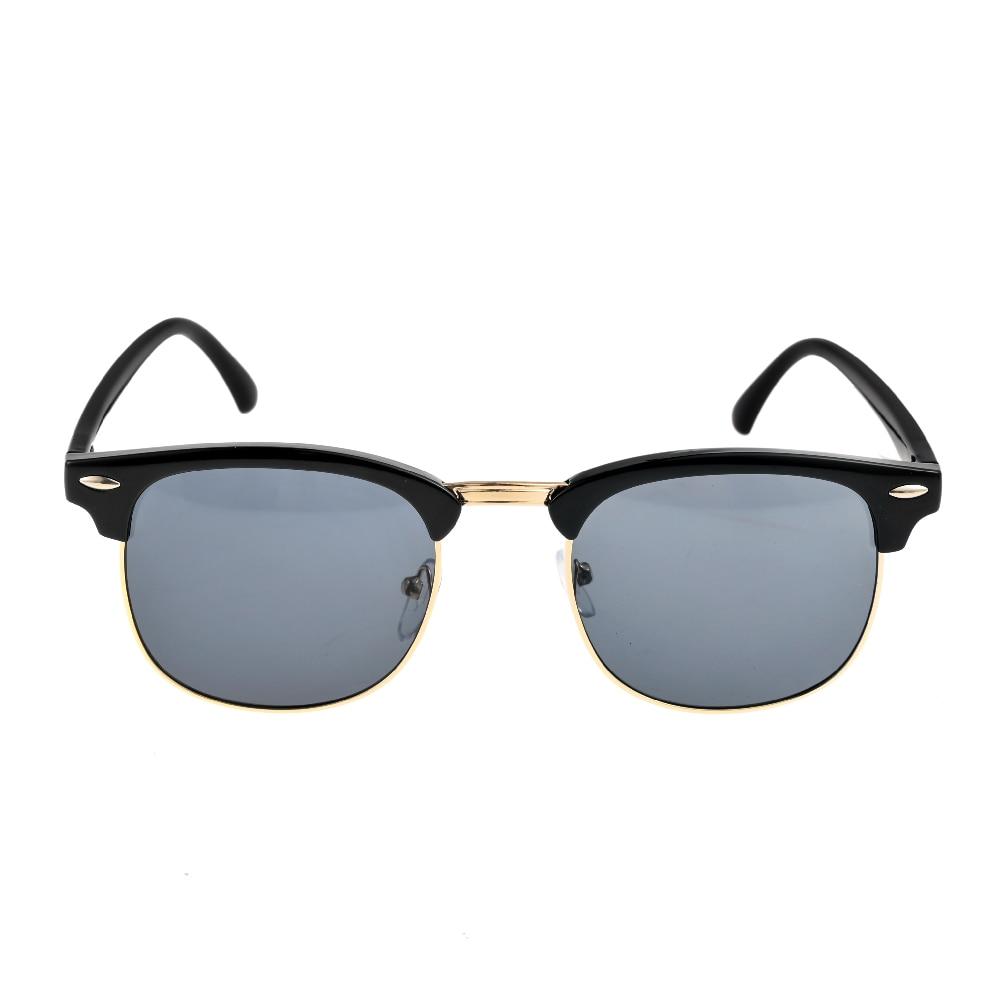 Gafas de sol polarizadas semi-rimless vintage clásicas