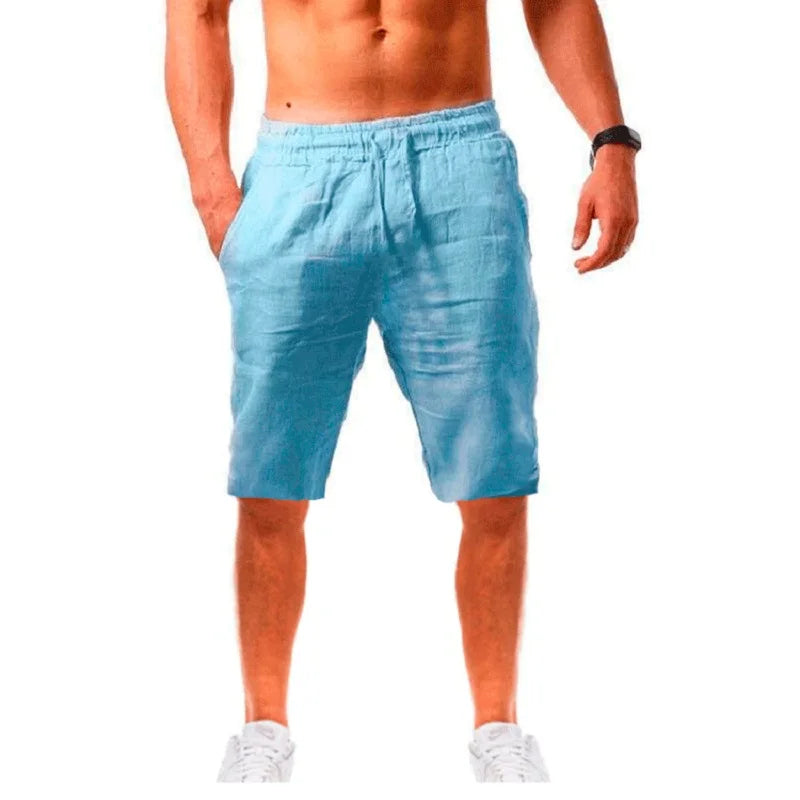 BreezeFit Pantalones Cortos de Lino para Hombre: Frescos, Elegantes, Versátiles