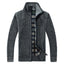 Elegant Slim Fit Fleece Jacket for Men