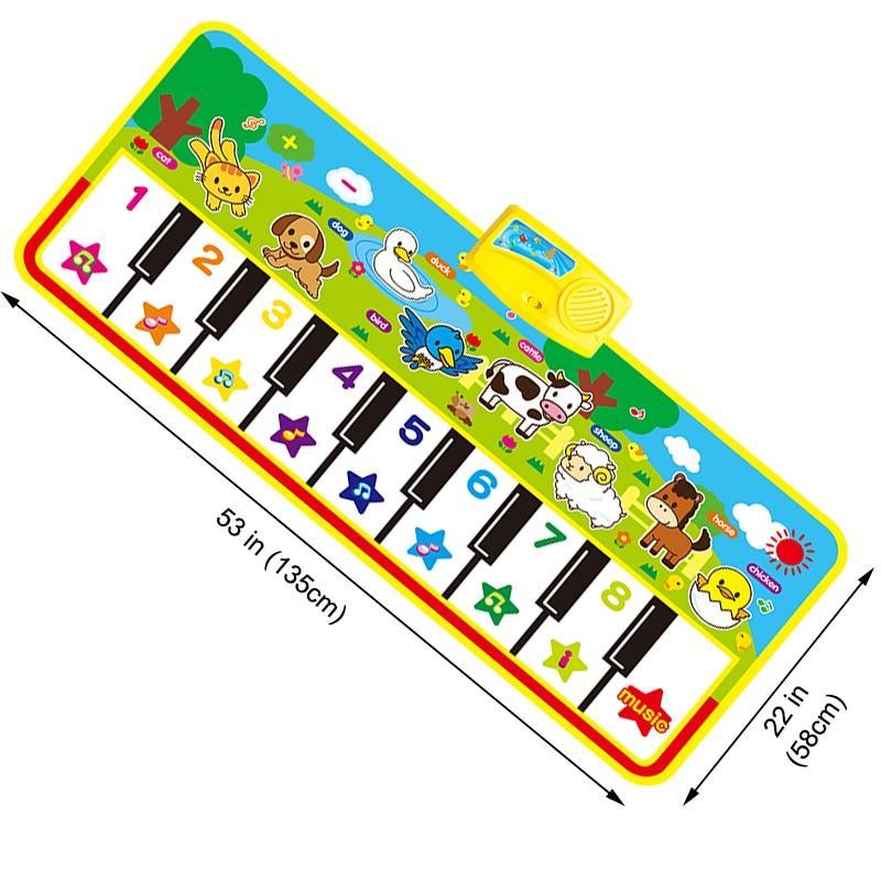 Tapis Musical Interactif avec Sons d'Animaux pour Enfants