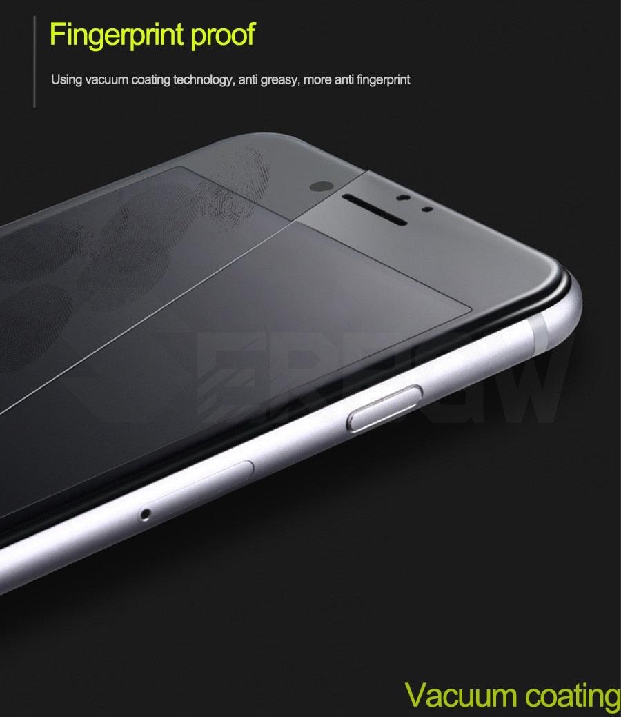 Verre trempé incurvé 9D pour iPhone 7/8 Plus