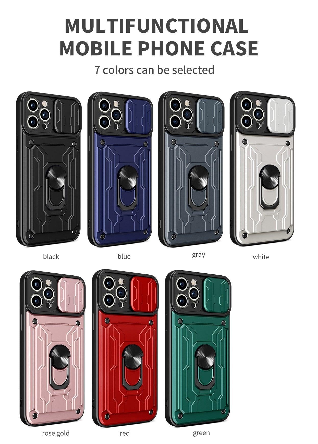 Heavy Duty Armor Case with Card Pocket for iPhone 11 Pro