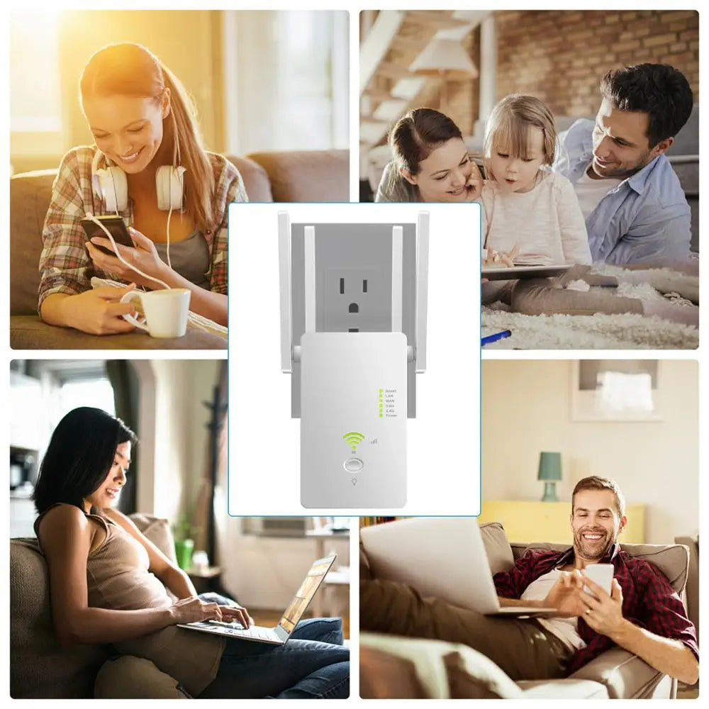 Répéteur WiFi double bande 5GHz - Extenseur sans fil 1200Mbps