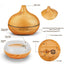 Humidificador de Aire Aroma de 550ml y Difusor de Aceites Esenciales - Grano de Madera