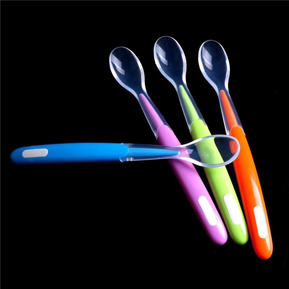 Premium Silicone Baby Feeding Spoon - Soft & Safe for Newborns