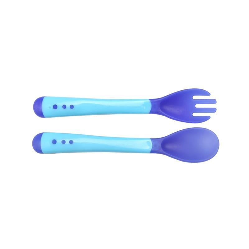 Juego de Cuchara y Tenedor Premium para Entrenamiento de Alimentación de Bebés