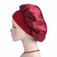 1pc Adjust Solid Satin Bonnet Hair Styling Cap Long Hair Care Women Night Sleep Hat Silk Head Wrap Shower Cap Hair Styling Tools - Korvel