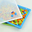 Puzzle éducatif de 296PCS avec des clous en forme de champignon pour enfants