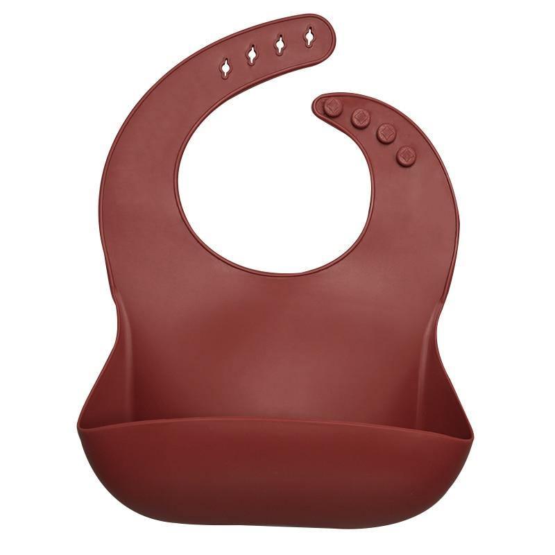 Bib de Silicona para Bebés con Pocket para Comida - Impermeable y Fácil de Limpiar