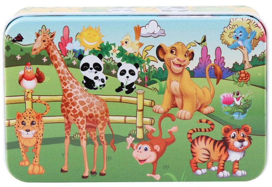 Puzzle en bois cartoon d'animaux de 60 pièces pour enfants