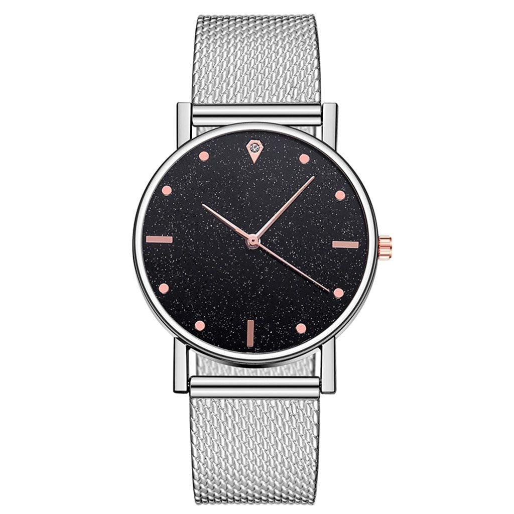 Cusual Ladies Watch with Starry Sky Dial - Fashion Quartz Wristwatch