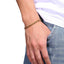 Men's Gold Tone Curb Link Bracelet - Stainless Steel Elegance