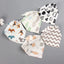 5Pcs/Set Baby Bibs Triangle Double Cotton Bandana Bibs Baby Boys Girls Babador Feeding Smock Infant Burp Cloth Baby Saliva Towel - Korvel