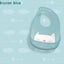 Bib de bebé de silicona ajustable con gran bolsillo - Impermeable y suave