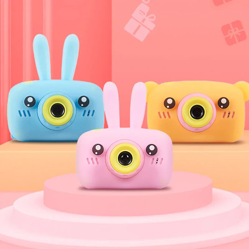 Child camera HD digital camera 2 inch cute cartoon Camera toys children birthday gift 1600w child toys Camera - Korvel