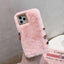 Fashion Plush Leopard Phone Case for iPhone Models