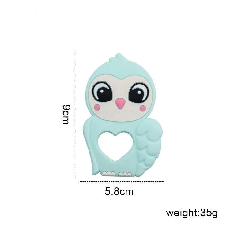 Premium Silicone Baby Teether Toy - Owl Design