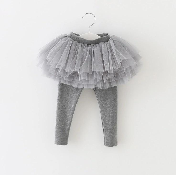 Modern Baby Girls Leggings with Skirt - Comfortable Fall Pants