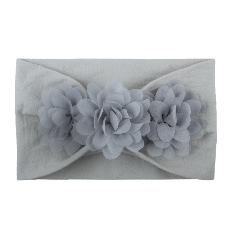 Diademas de Flores de Encaje para Bebés - Accesorios de Cabello de Elastano Suave