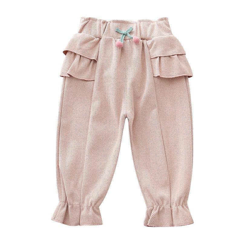 Pantalons à volants décontractés élégants pour bébés filles