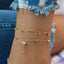 Bracelet de cheville en coquillage étoilé bohème de luxe pour femmes