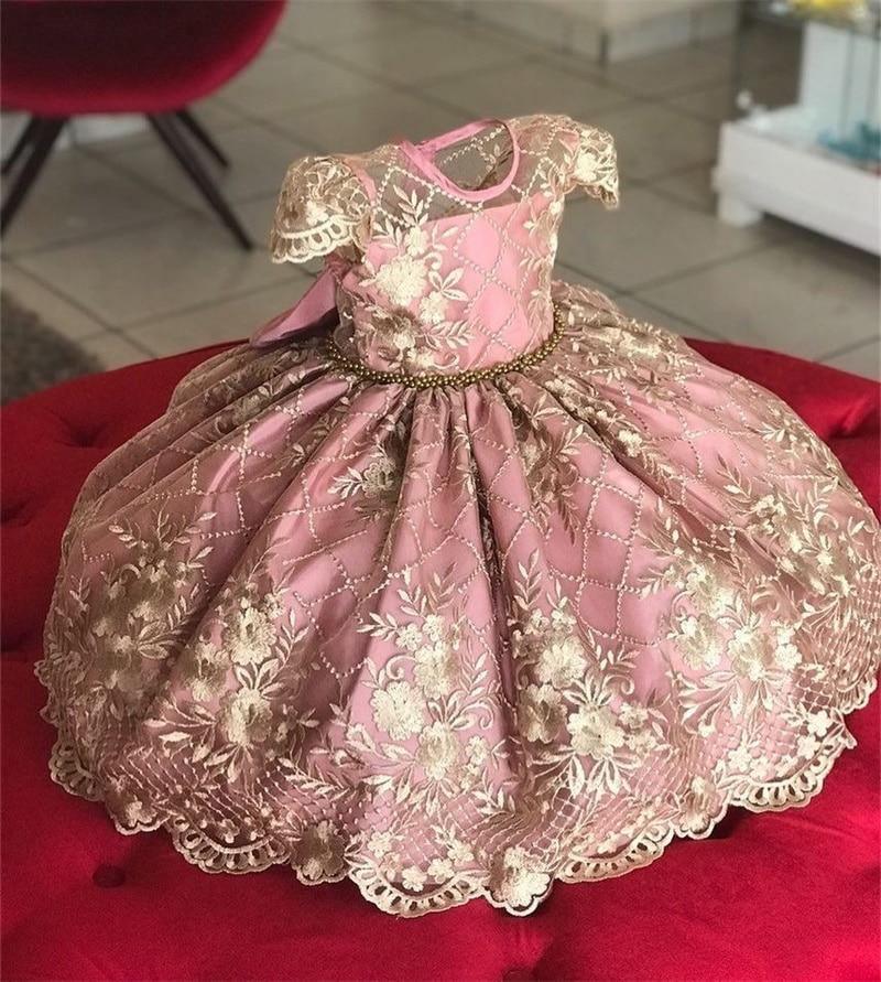 Robe de Princesse de Luxe Fait Main avec Nœud