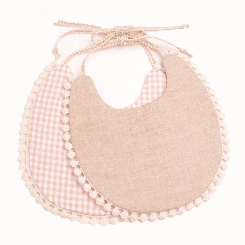 Double-Deck Infant Bibs - Stylish Cotton Linen for Toddlers