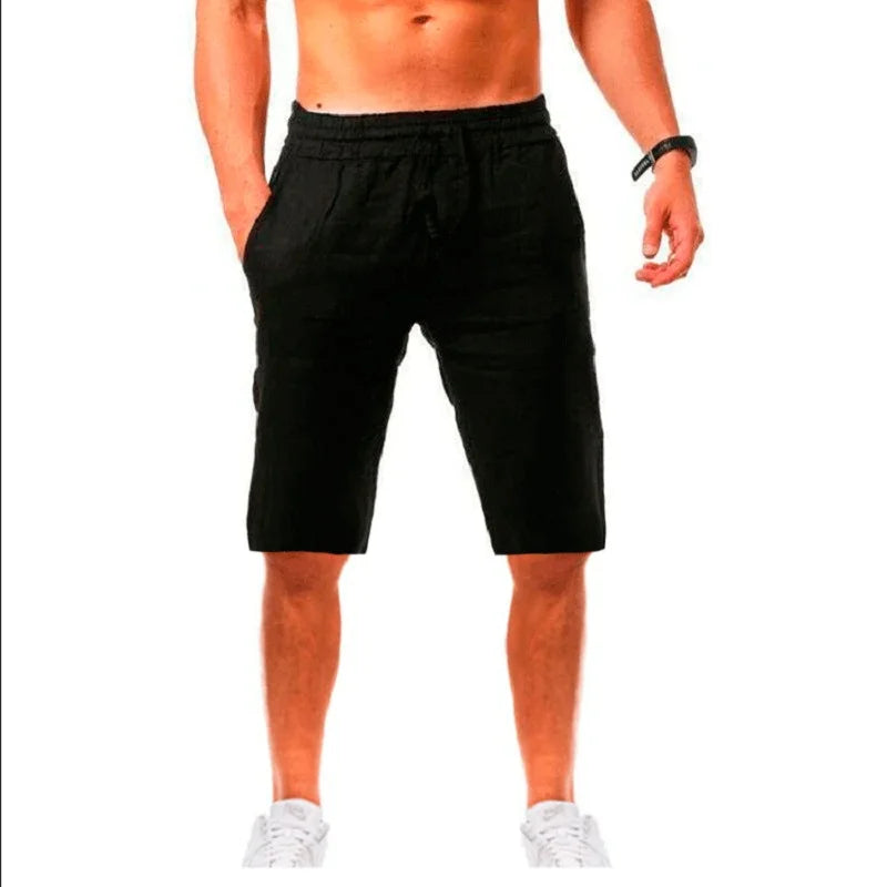 BreezeFit Pantalones Cortos de Lino para Hombre: Frescos, Elegantes, Versátiles
